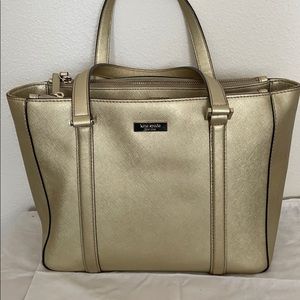 Gold Kate Spade bag